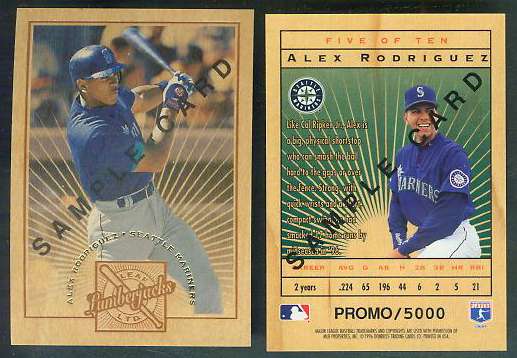 Alex Rodriguez - 1996 Leaf Limited LUMBERJACKS PROMO Baseball cards value
