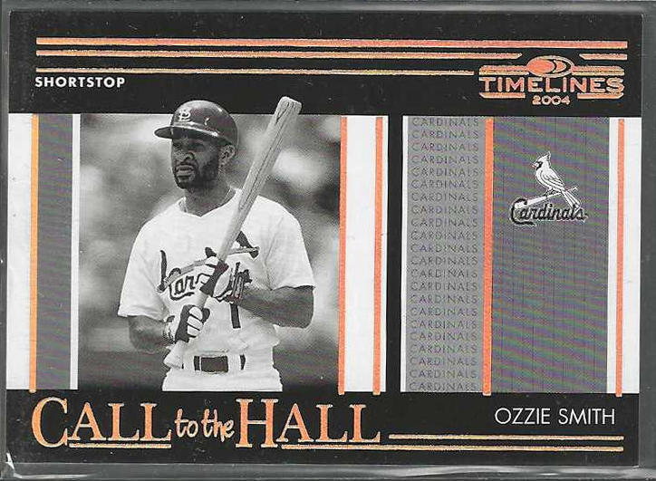 Ozzie Smith - 2004 Donruss CALL to the HALL #17 [#/25] (Cardinals,HOF) Baseball cards value