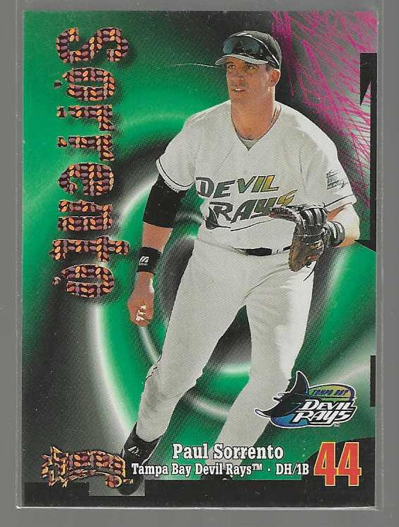 1998 Circa Thunder #278 Paul Sorento SUPER RAVE [#/25] (Devil Rays) Baseball cards value