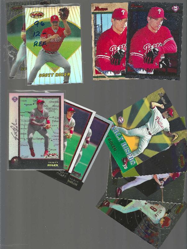 Scott Rolen -  BOWMAN  Collection - (1996-1999) - Lot of (11) different !! Baseball cards value