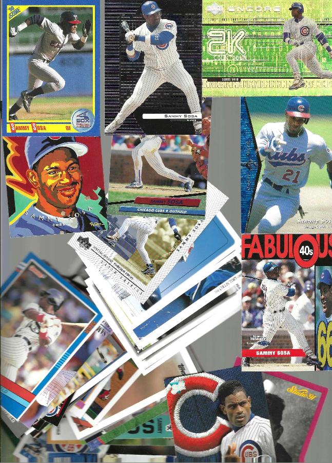 Sammy Sosa - *** COLLECTION *** (1990-2000) - Lot (48) w/ROOKIE & INSERTS Baseball cards value