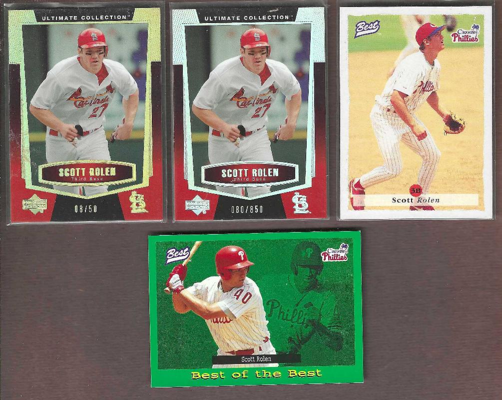 Scott Rolen - 2003 Upper Deck ULTIMATE COLLECTION #37 GOLD [#/50] & SILVER Baseball cards value