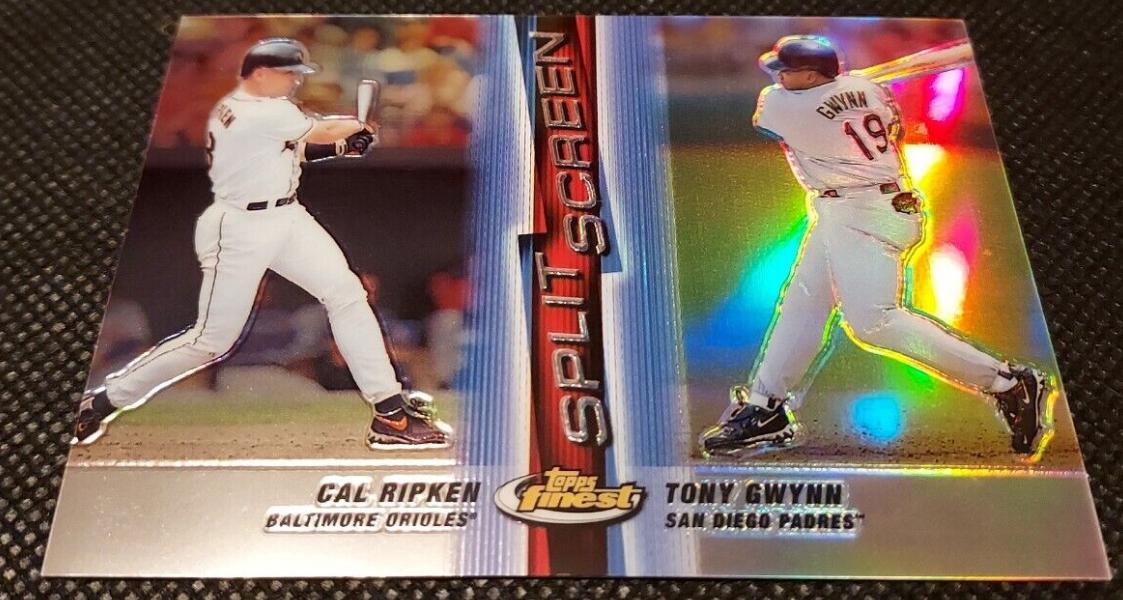 Cal Ripken - 1999 Finest 'Split Screen' #SS5 REFRACTOR w/Tony Gwynn Baseball cards value