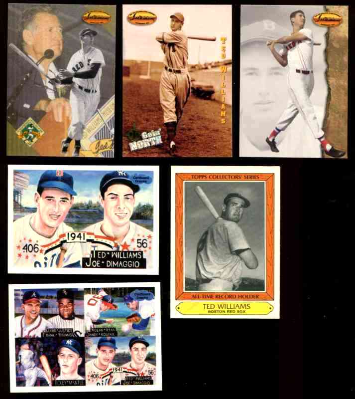 Ted Williams - 1981-1994 - Lot of (6) different [#a] Baseball cards value