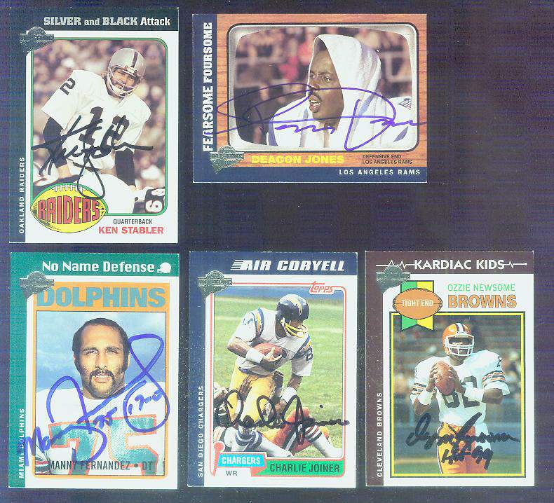  Manny Fernandez - 2005 Toops All Time Fan Favorites AUTOGRAPHED Football cards value