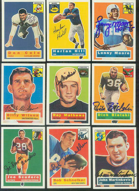 1956 Topps Archives FB # 91 John Martinkovic (Packers) AUTOGRAPHED Football cards value