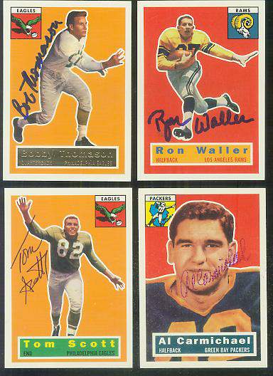 1956 Topps Archives FB #102 Ron Waller AUTOGRAPHED Football cards value