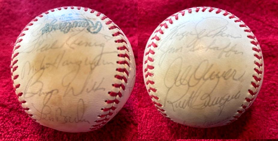  1978 Rangers - Team Signed/AUTOGRAPHED baseball [#14h] w/22 Signatures Baseball cards value