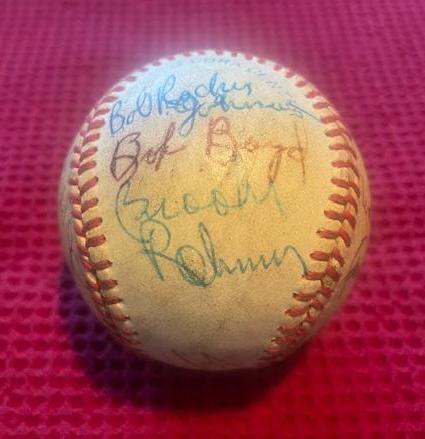   Old Timers Game, 1984 Orioles - Autographed Baseball [#14k] 14 Signatures Baseball cards value