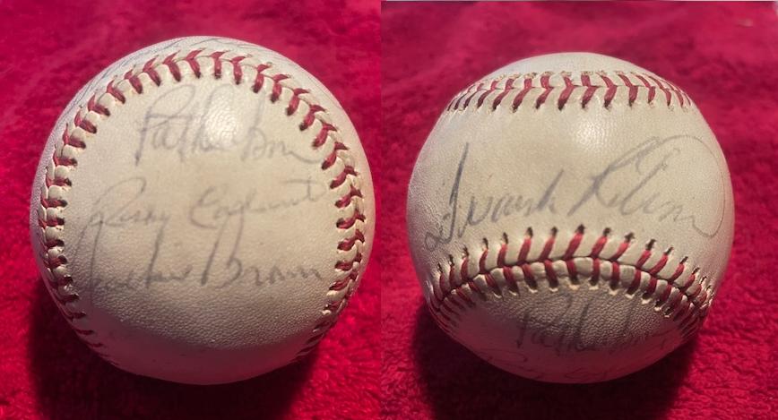  1970's Indians - Team Signed/AUTOGRAPHED Baseball [#14z] w/6 Signatures Baseball cards value