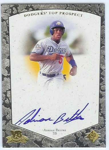  Adrian Beltre - 1998 SP Top Prospects 'CHIROGRAPHY' AUTOGRAPH (Dodgers) Baseball cards value
