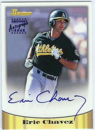  Eric Chavez - 1998 Bowman CERTIFIED AUTOGRAPH (A's) Baseball cards value