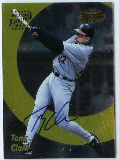  Tony Clark - 1998 Bowman's Best AUTOGRAPH (Tigers) Baseball cards value