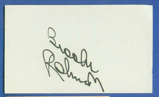  Brooks Robinson - AUTOGRAPHED Index Card {BLACK Autograph} Baseball cards value