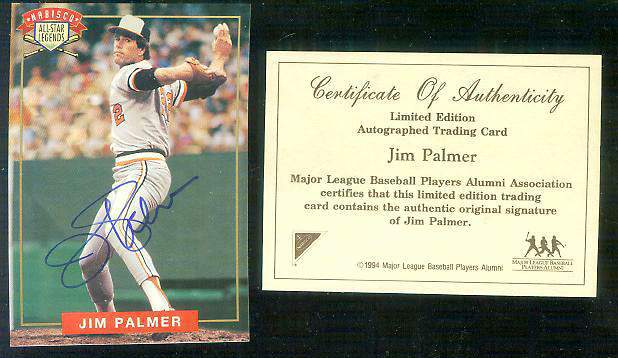  Jim Palmer - 1994 Nabisco All-Star Legends AUTOGRAPH (Orioles) Baseball cards value
