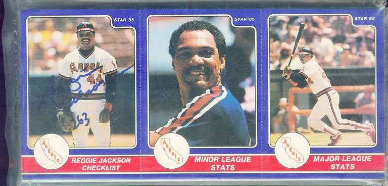 Reggie Jackson - 1985 Star Company AUTOGRAPHED Complete 36-card Set (A's) Baseball cards value