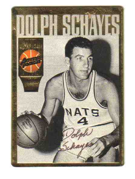  1994 Action Packed HALL-of-FAME #22 Dolph Schayes AUTOGRAPHED insert Basketball cards value