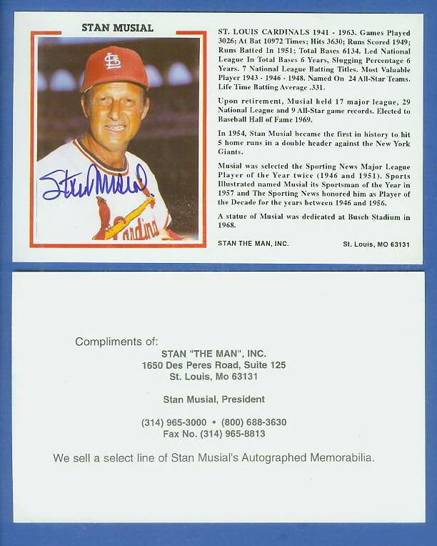 ZZ-056 LOUIS CARDINALS 8X10 SPORTS PHOTO STAN "THE MAN" MUSIAL & JOE TORRE ST ZZ-056 LOUIS CARDINALS 8X10 SPORTS PHOTO STAN "THE MAN" MUSIAL & JOE TORRE ST