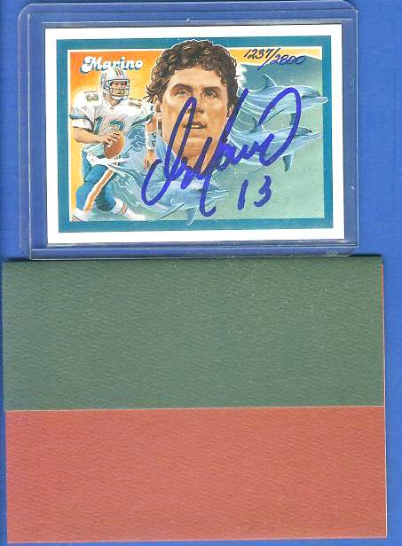  Dan Marino - UDA AUTOGRAPHED - 1992 Upper Deck Heroes (Dolphins) Football cards value