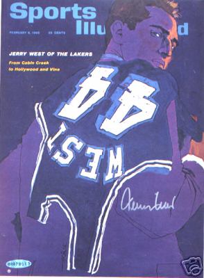  Jerry West - UDA AUTOGRAPHED - 'West's Jersey' Sports Illustrated Cover Basketball cards value