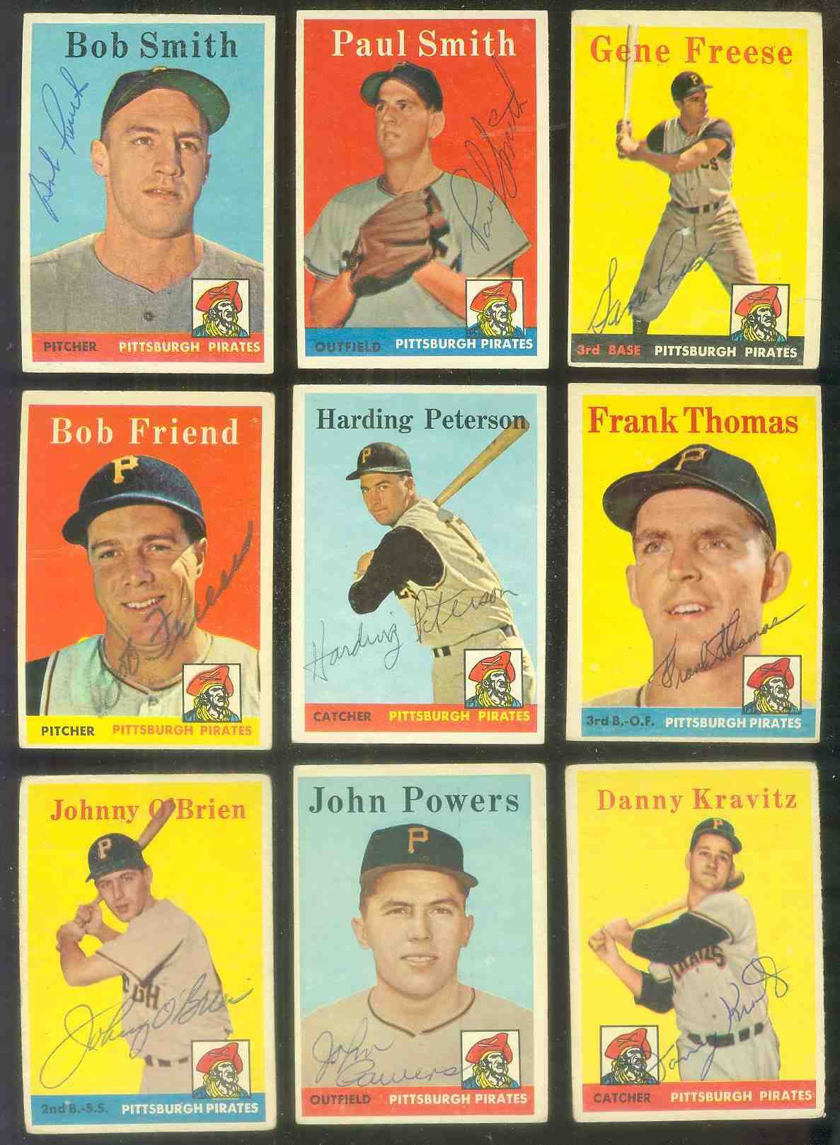 1958 Topps #459 Ron Blackburn AUTOGRAPHED (Pirates) Baseball cards value