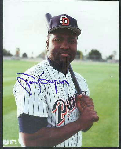  Tony Gwynn - Autographed 8x10 Color Glossy [#c] Baseball cards value