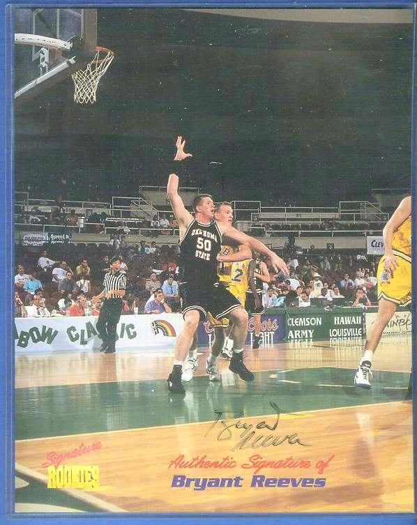  Bryant Reeves - Signature ROOKIES Autographed 8x10 Basketball cards value