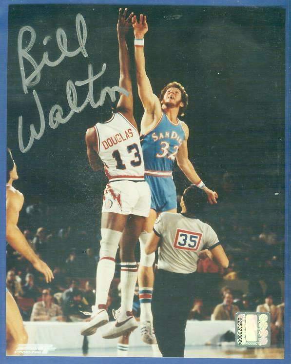  Bill Walton - Autographed 8x10 (signed in Silver) Basketball cards value
