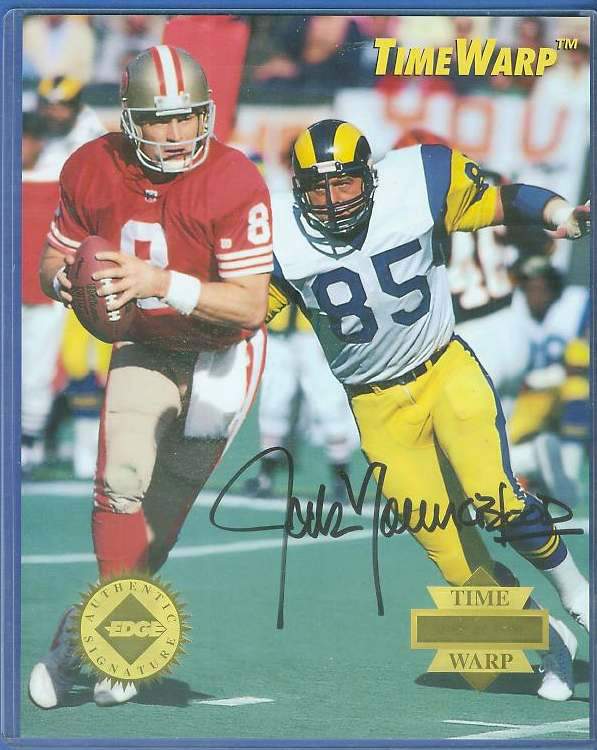  Jack Youngblood - AUTOGRAPHED LIMITED EDITION 8x10 1995 TIME WARP Football cards value