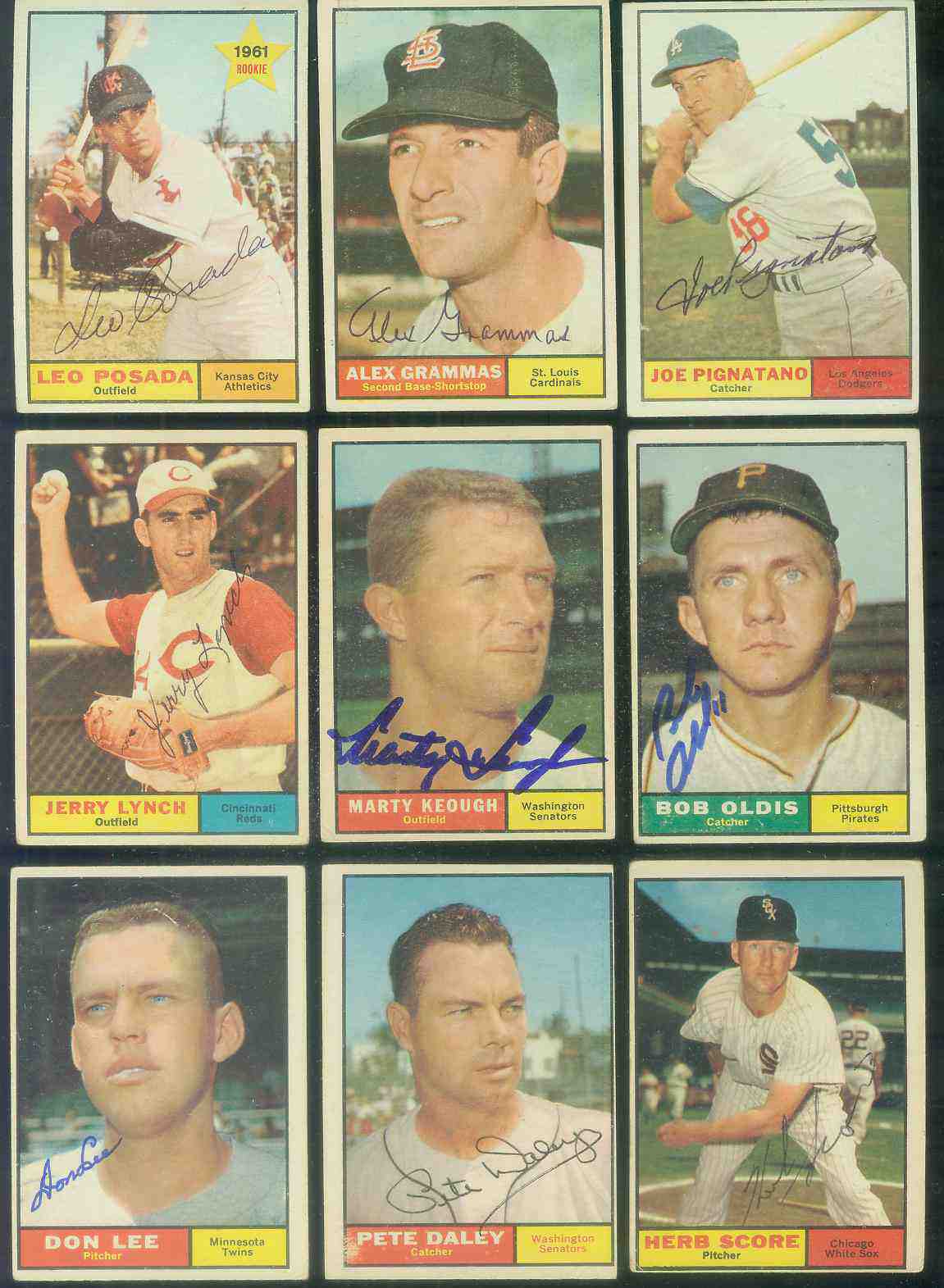 1961 Topps AUTOGRAPHED #146 Marty Keough w/PSA/DNA Auction LOA (Senators) [ Baseball cards value