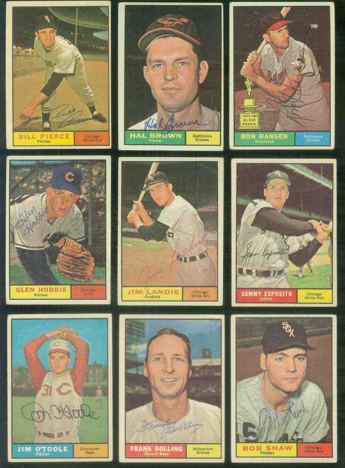 1961 Topps AUTOGRAPHED #271 Jim Landis w/PSA/DNA Auction LOA (White Sox) [d Baseball cards value