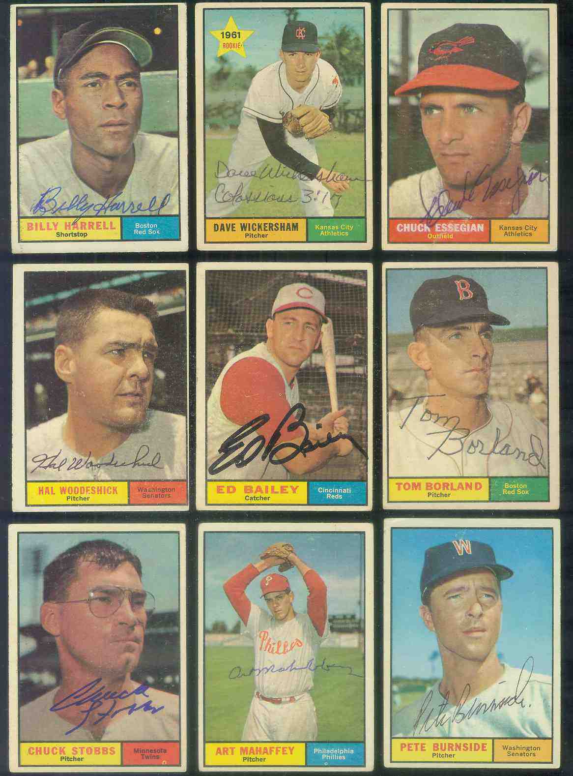 1961 Topps AUTOGRAPHED #384 Chuck Essegian w/PSA/DNA Auction LOA (A's) Baseball cards value