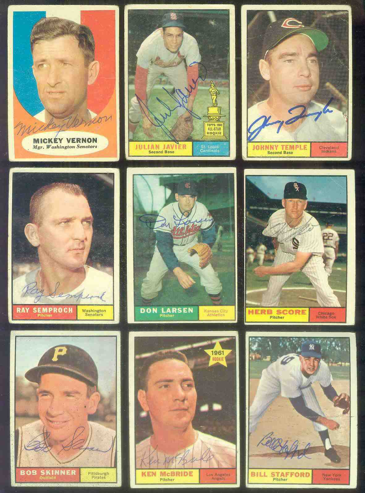 1961 Topps AUTOGRAPHED #174 Ray Semproch w/PSA/DNA Auction LOA (Senators) [ Baseball cards value