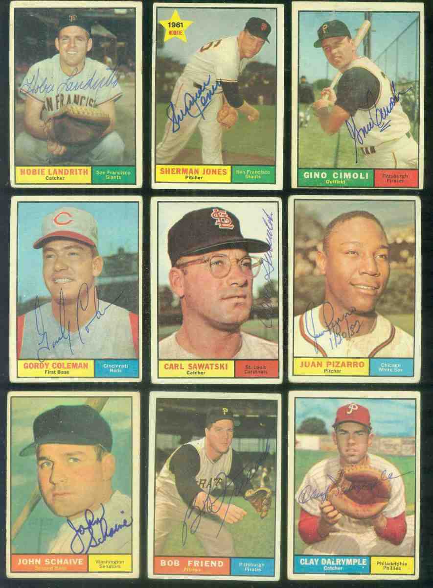 1961 Topps AUTOGRAPHED #165 Gino Cimoli w/PSA/DNA Auction LOA (Pirates) Baseball cards value