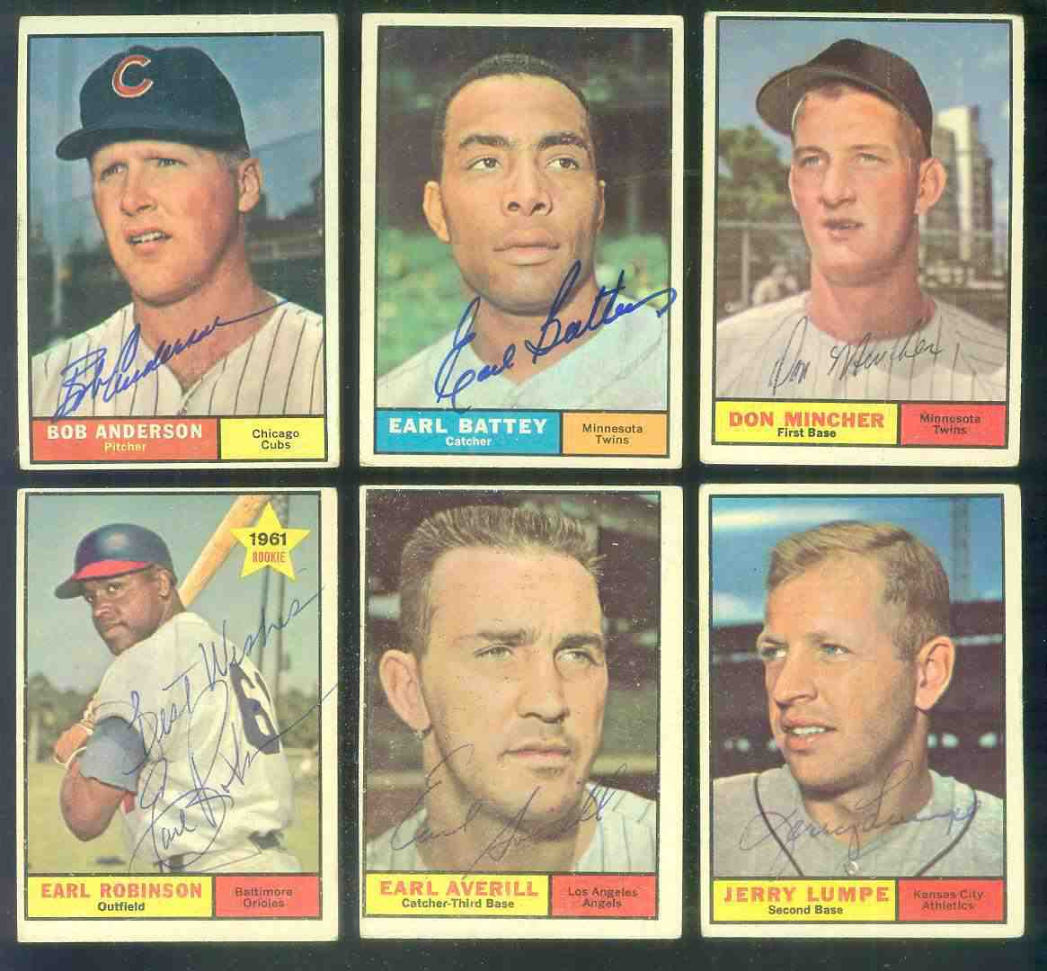 1961 Topps AUTOGRAPHED #358 Earl Averill w/PSA/DNA Auction LOA Baseball cards value