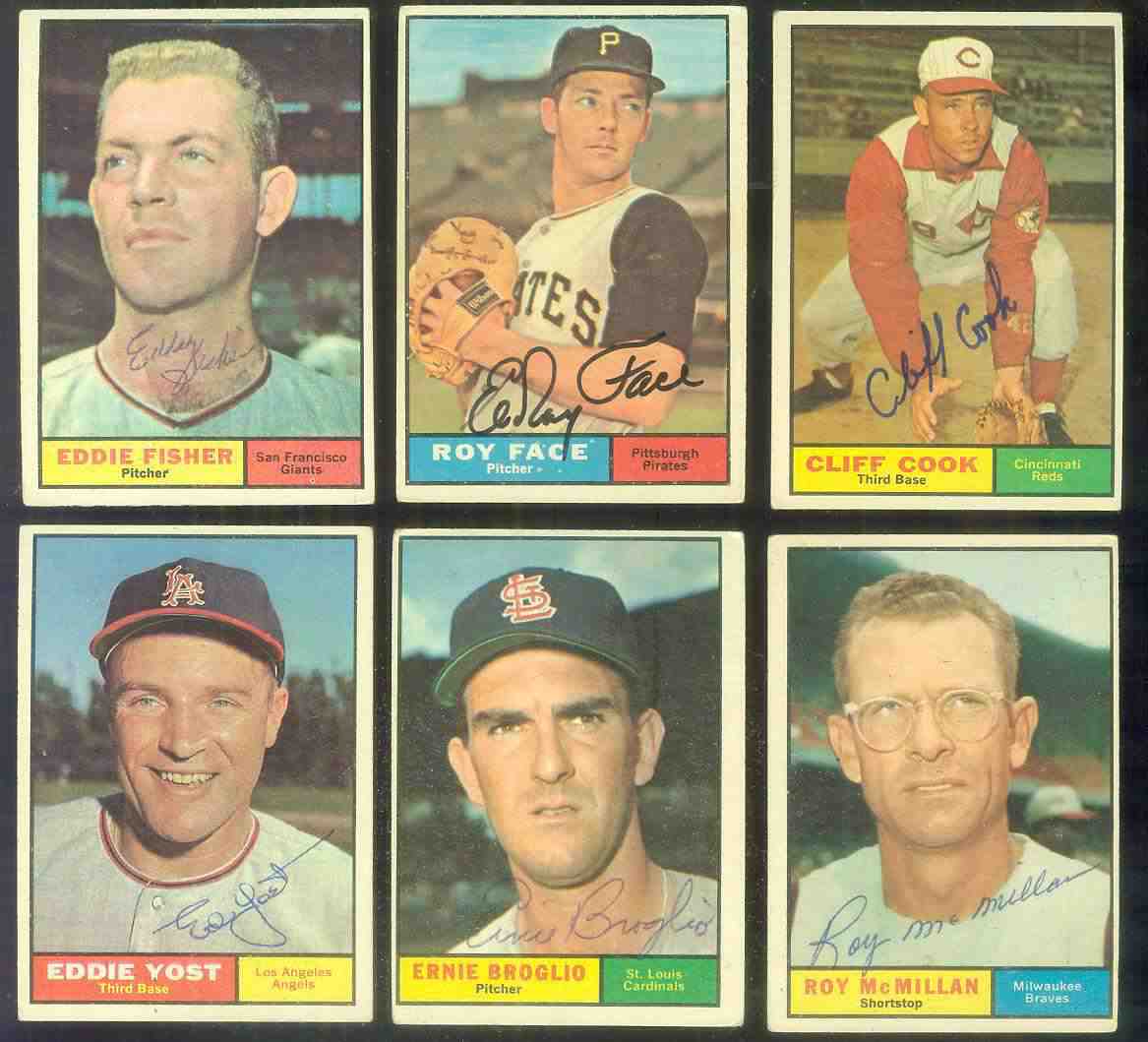1961 Topps AUTOGRAPHED #420 Ernie Broglio w/PSA/DNA Auction LOA Baseball cards value