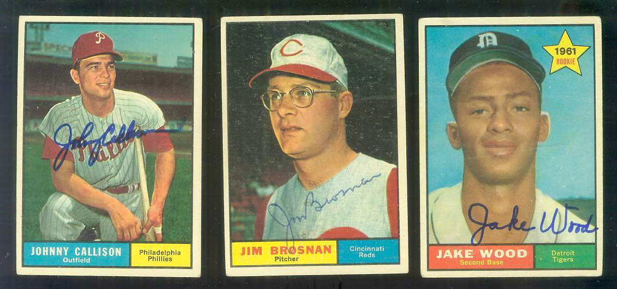 1961 Topps AUTOGRAPHED #513 Jim Brosnan w/PSA/DNA Auction LOA (Reds) Baseball cards value