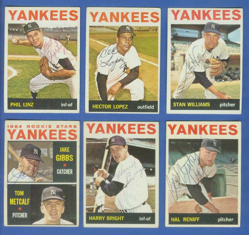 1964 Topps AUTOGRAPHED #505 Stan Williams (Yankees) Baseball cards value