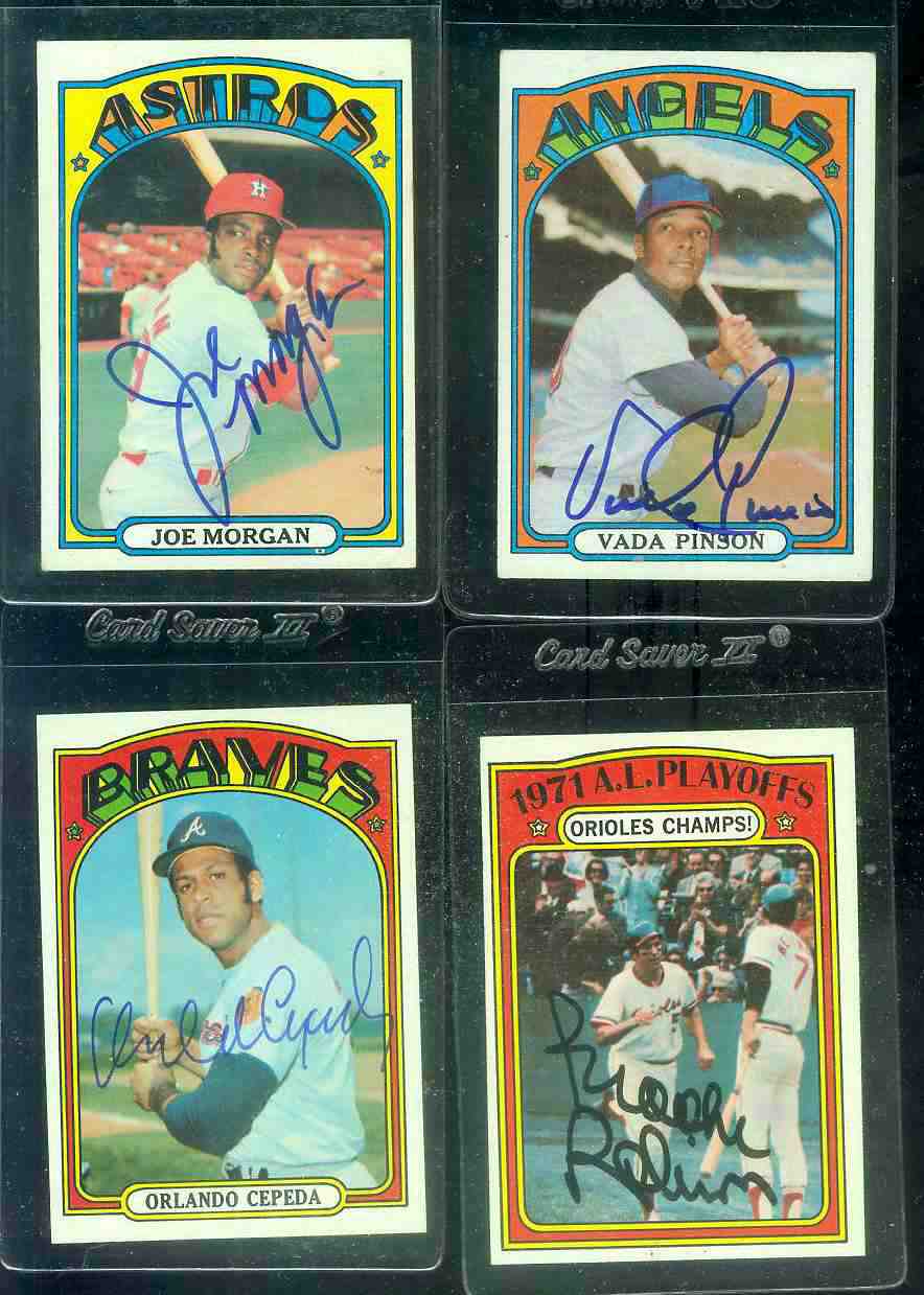 AUTOGRAPHED: 1972 Topps #195 Orlando Cepeda w/PSA/DNA Auction LOA (Braves) Baseball cards value
