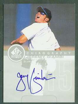  Jeremy Giambi - 1999 SP Authentic 'Chirography' AUTOGRAPH (Royals) Baseball cards value