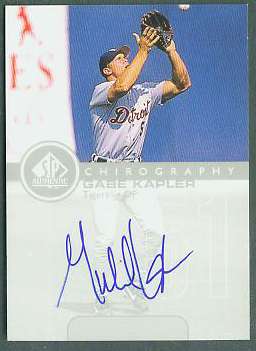  Gabe Kapler - 1999 SP Authentic 'Chirography' AUTOGRAPH (Tigers) Baseball cards value