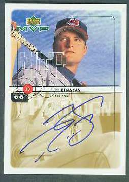  Russ Branyan - 1999 Upper Deck MVP AUTOGRAPH (Indians) Baseball cards value