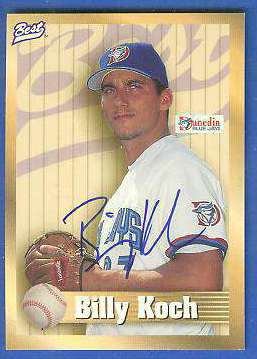  Billy Koch - 1998 Best Minor League AUTOGRAPH (Blue Jays) Baseball cards value