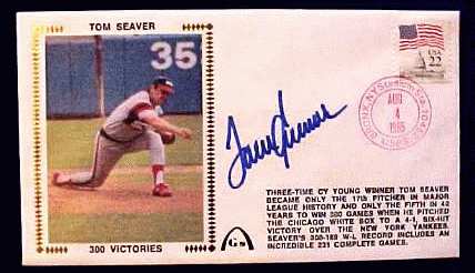  Tom Seaver - 1985 AUTOGRAPHED Gateway Cachet '300 VICTORIES' (White Sox) Baseball cards value
