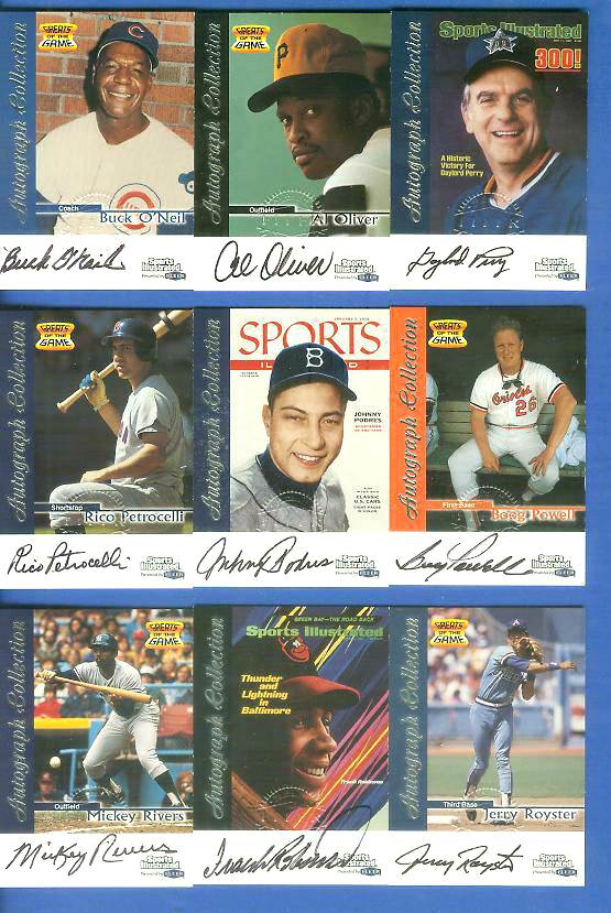  1999 SI Greats of the Game AUTOGRAPHS #54 Al Oliver Baseball cards value