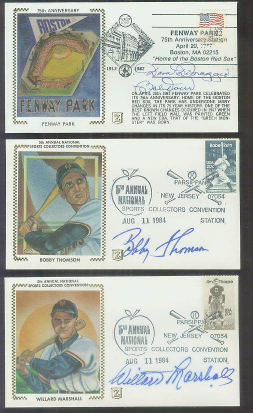  Bobby Thomson - 1984 AUTOGRAPHED Z-Cachet (NY Giants) Baseball cards value
