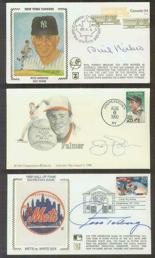  Phil Niekro - 1985 AUTOGRAPHED Z-Cachet (Yankees) Baseball cards value
