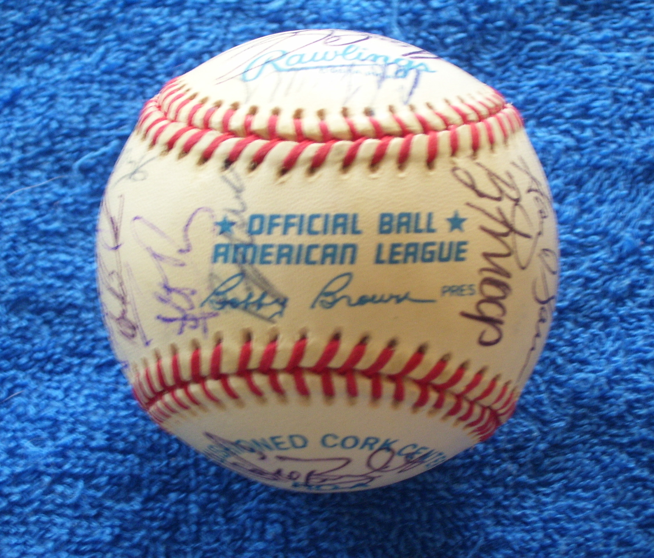  1992 Angels - Team Signed/AUTOGRAPHED baseball [#ed08] w/27 Signatures Baseball cards value