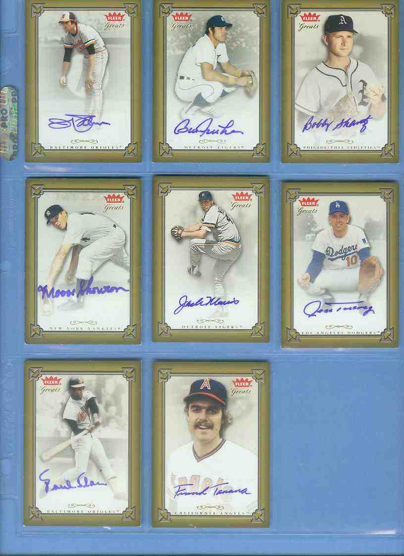  Frank Tanana - 2004 Fleer Greats AUTOGRAPH (Angels) Baseball cards value