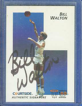  1992 Courtside #45 Bill Walton AUTOGRAPH (UCLA) Basketball cards value